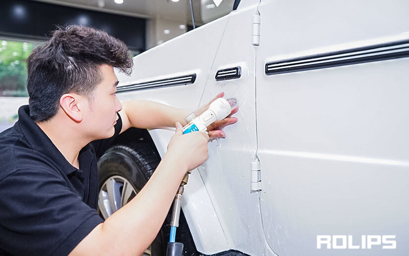 弱水清洗讓車衣和漆面粘結性更好