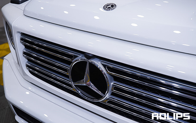 白色奔馳貼車衣的效果好嗎