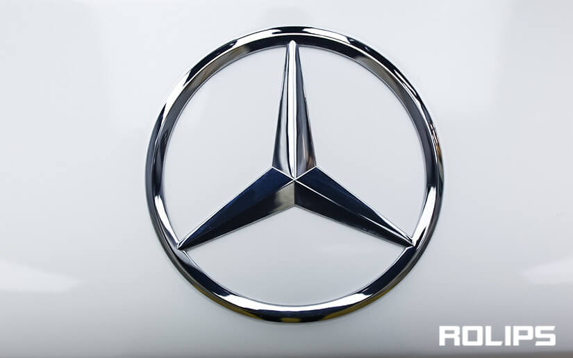 奔馳車標貼車衣效果圖