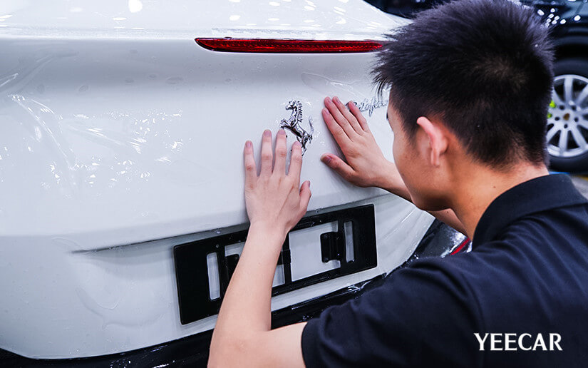 貼漆面保護膜后面步驟