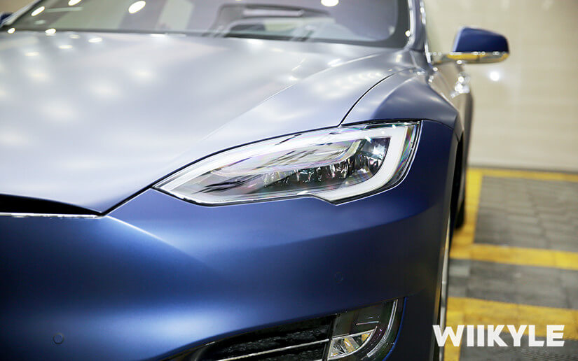 特斯拉車頭近照圖片