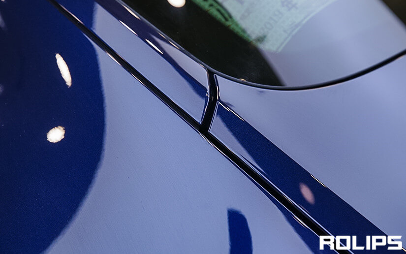 保時捷帕拉梅拉貼ROLIPS隱形車衣的細節展示