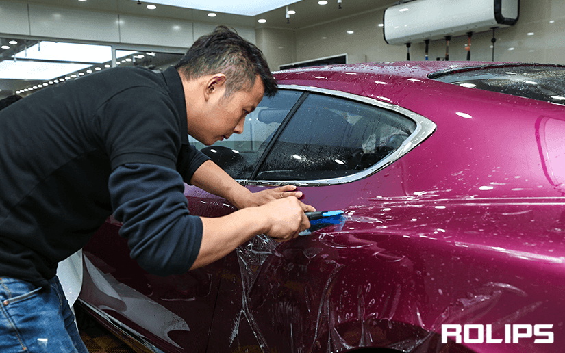 ROLIPS隱形車衣施工的過程展示