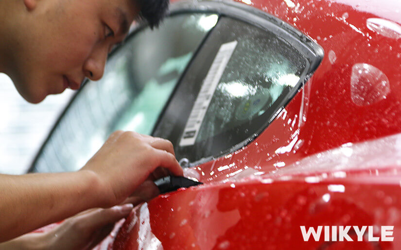 福特野馬施工WIIKYLE車衣施工流程圖（四）