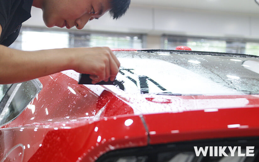 福特野馬施工WIIKYLE車衣施工流程圖（六）