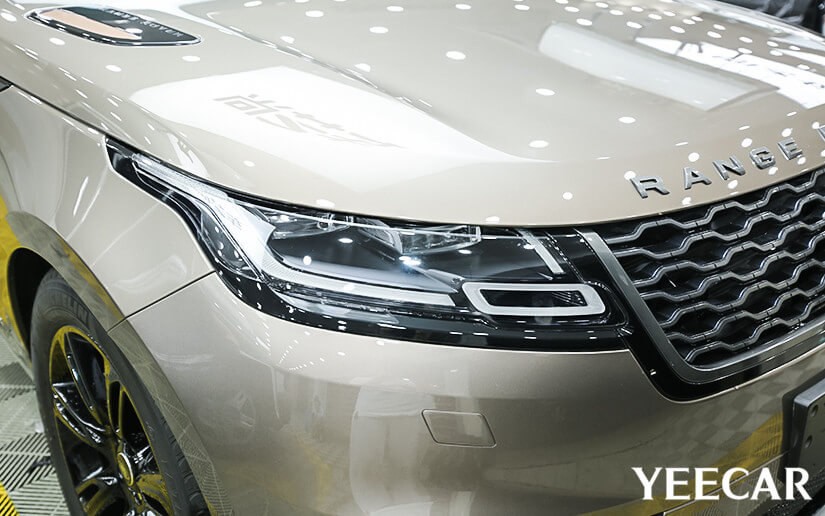 路虎貼漆面保護膜，細節圖