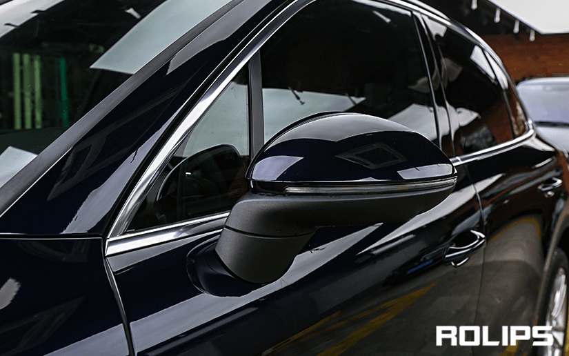 卡宴貼隱形車衣的細節展示