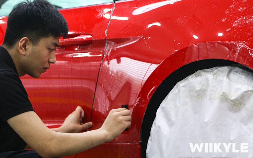 福特野馬施工WIIKYLE車衣施工流程圖（七）