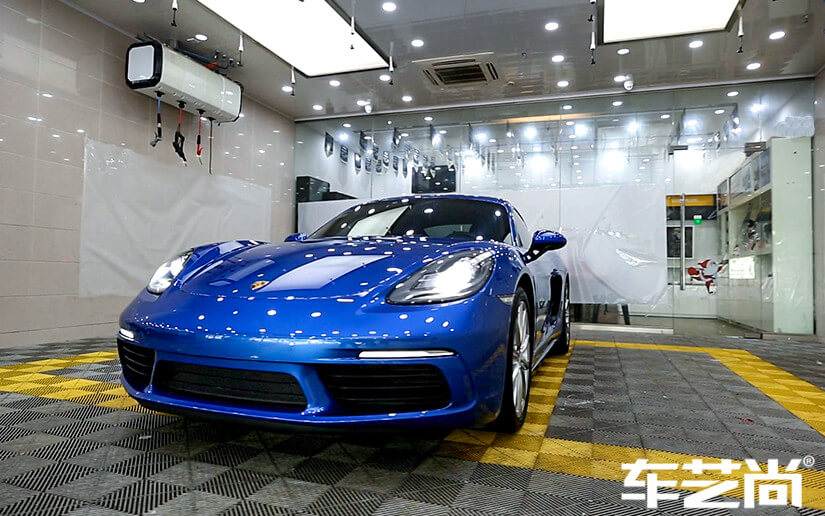 保時捷整車貼威固隱形車衣效果圖