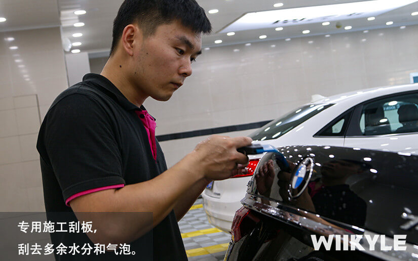 WIIKYLE隱形車衣施工黑色寶馬7系作品展示（圖七）