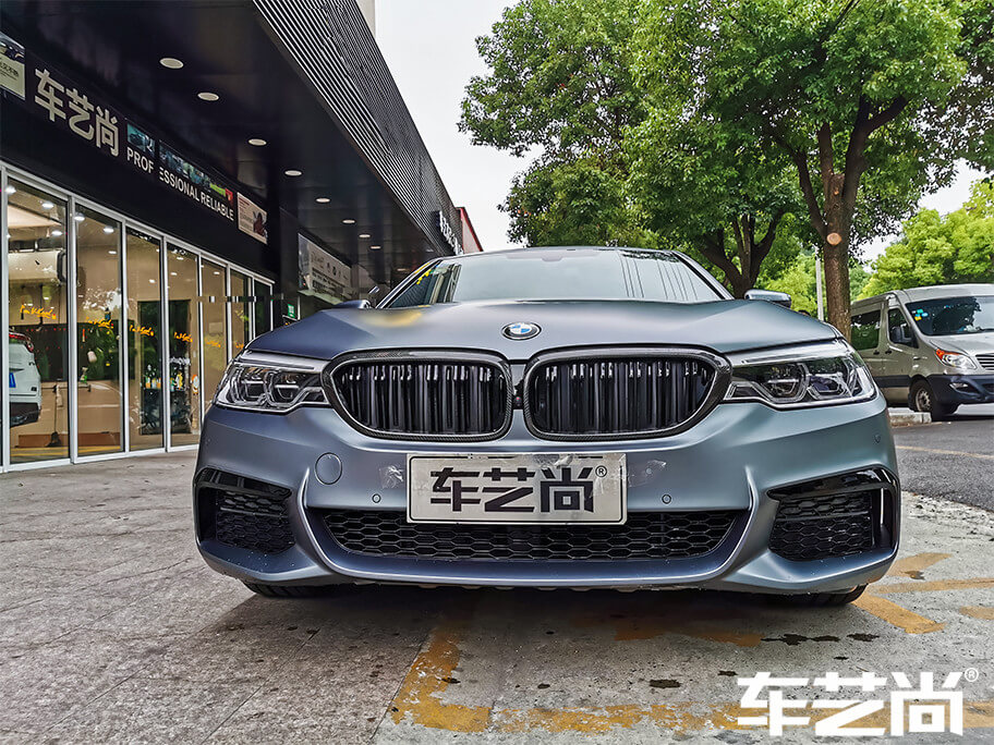 寶馬5系施工啞光車衣質感怎么樣？