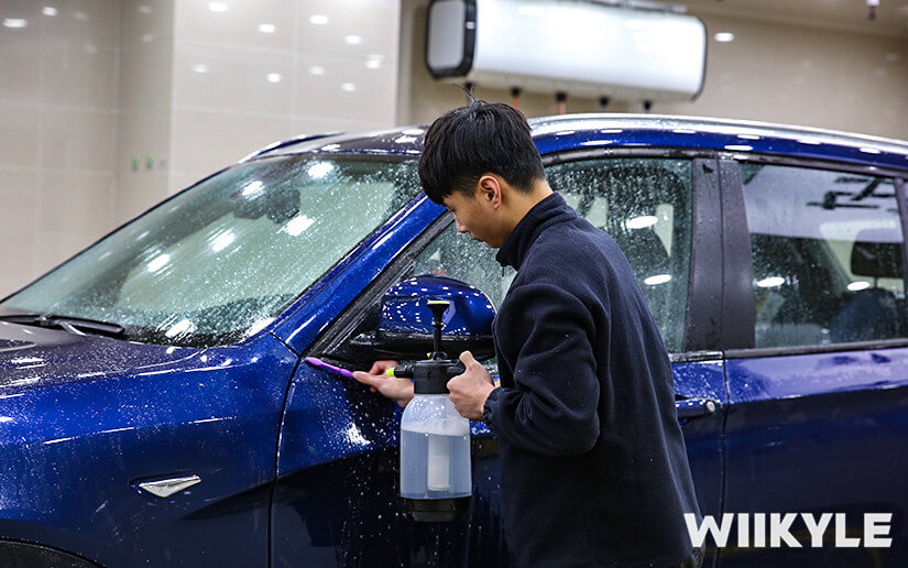 寶馬X3量子藍汽車裝貼WIIKYLE隱形車衣