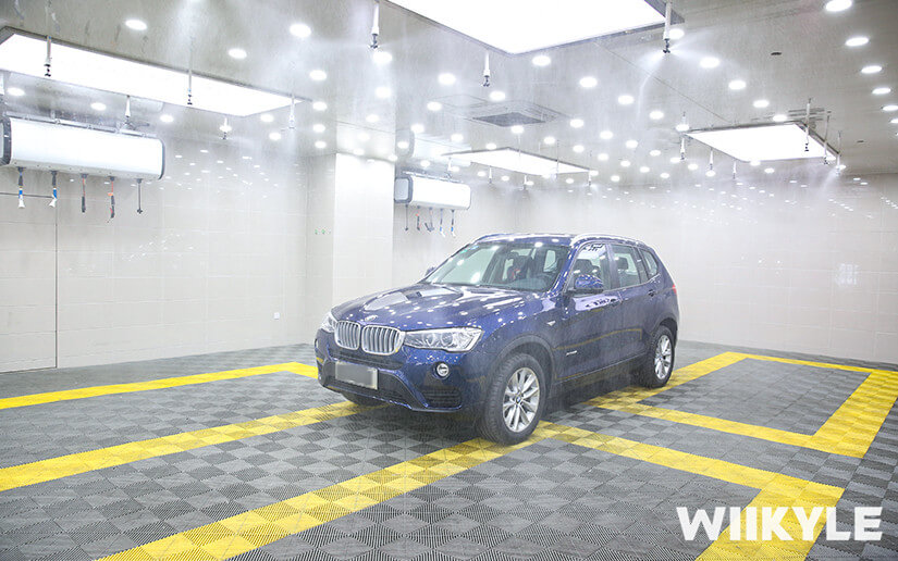 寶馬X3量子藍汽車裝貼WIIKYLE隱形車衣（圖三）