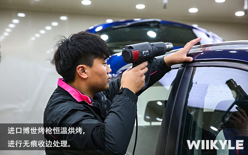 寶馬X3量子藍汽車裝貼WIIKYLE隱形車衣（圖十）