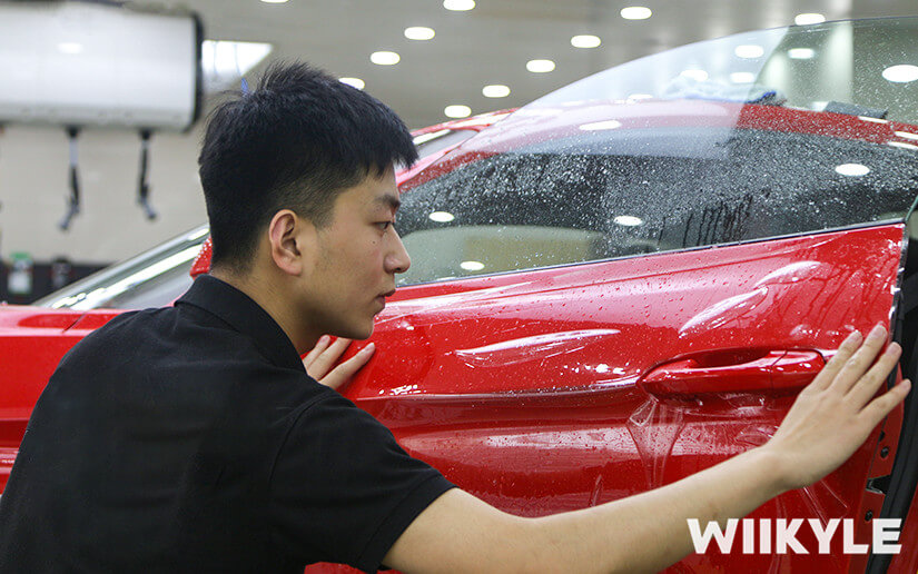 福特野馬施工WIIKYLE車衣施工流程圖（三）