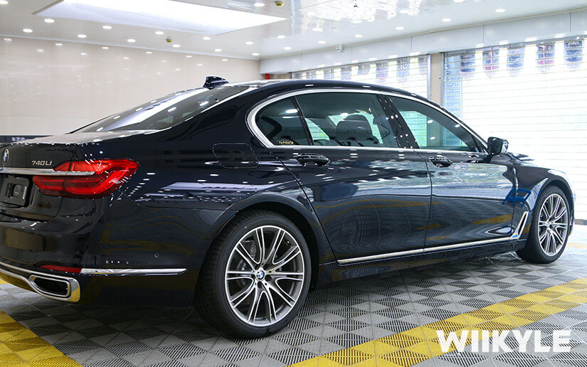 WIIKYLE隱形車衣施工黑色寶馬7系作品展示