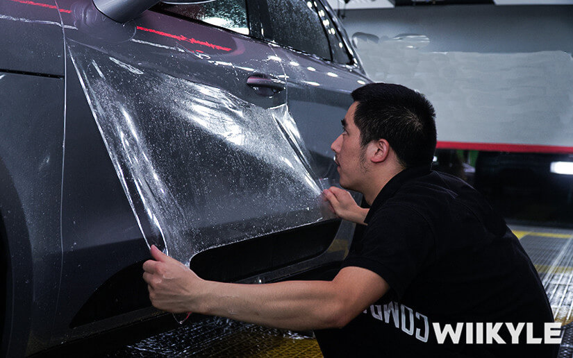 WIIKYLE車衣施工時怎么覆膜？