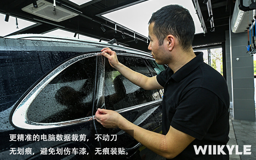 保時捷施工WIIKYLE專車專用漆面保護膜展示圖（一）
