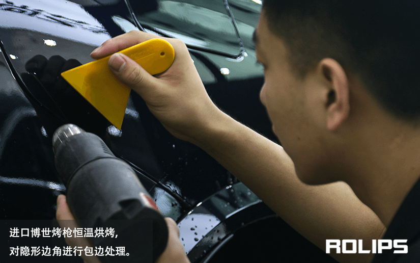 黑色車貼車衣的施工過程是什么（圖8）