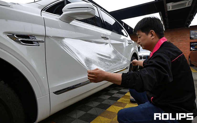 賓利車貼ROLIPS隱形車衣的過程