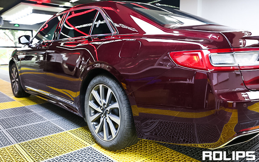 林肯車貼ROLIPS車衣的效果怎么樣
