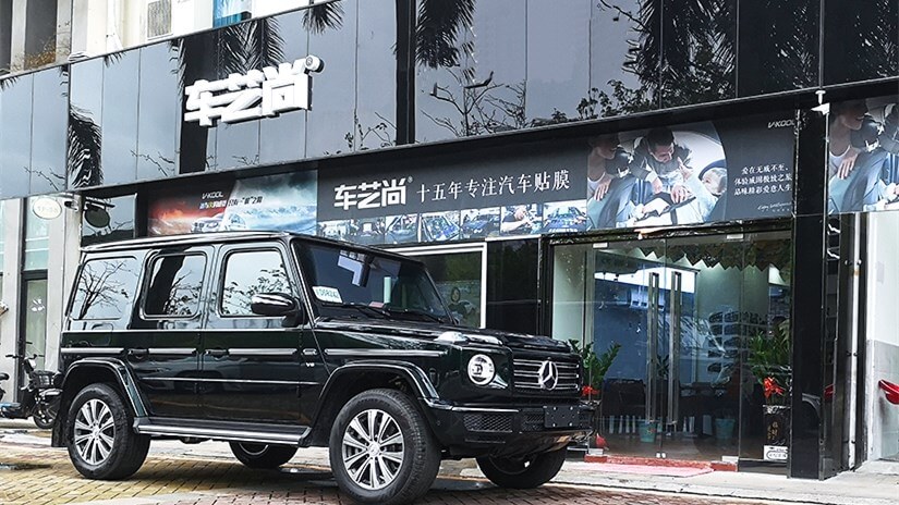 黑色奔馳貼V-KOOL汽車貼膜怎么樣？