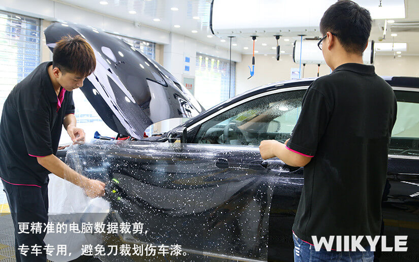 WIIKYLE隱形車衣施工黑色寶馬7系作品展示（圖三）