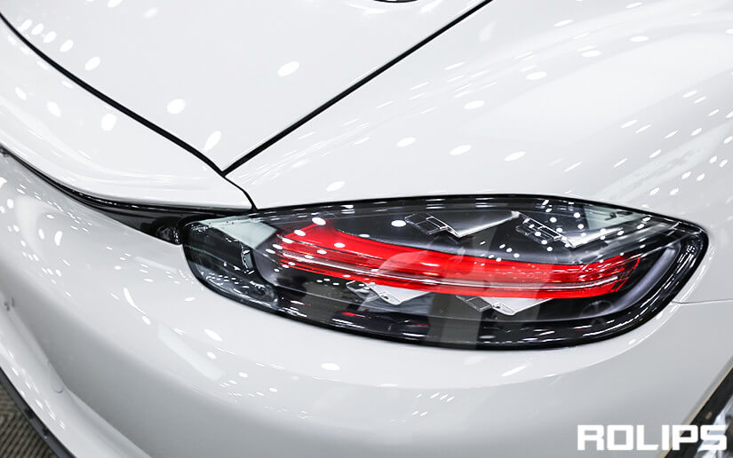 保時捷貼ROLIPS車衣的細節展示圖