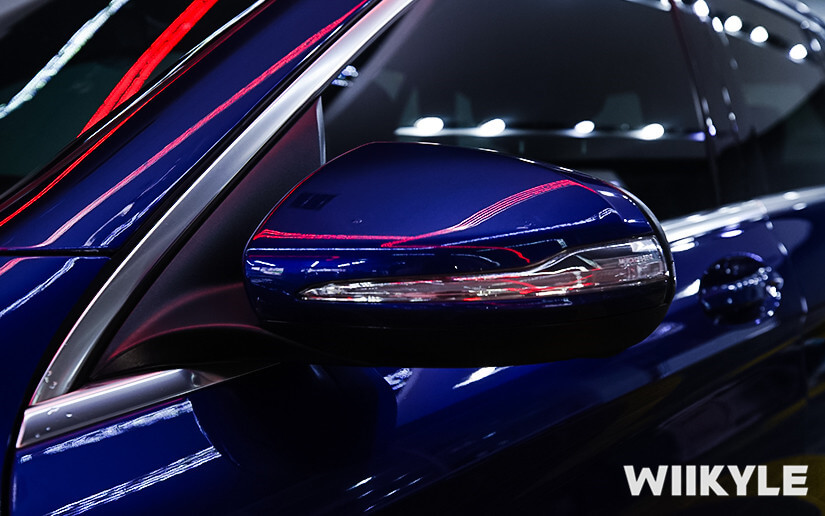 奔馳后視鏡施工WIIKYLE車衣展示