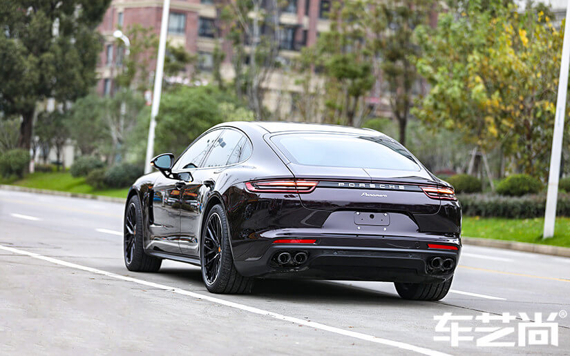 保時捷帕拉梅拉施工威固隱形車衣室外效果展示圖（七）