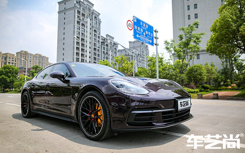 保時捷帕拉梅拉施工威固隱形車衣室外效果展示圖（二）