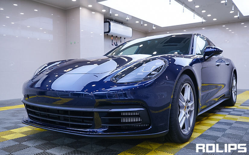 保時捷帕拉梅拉貼ROLIPS隱形車衣的效果圖