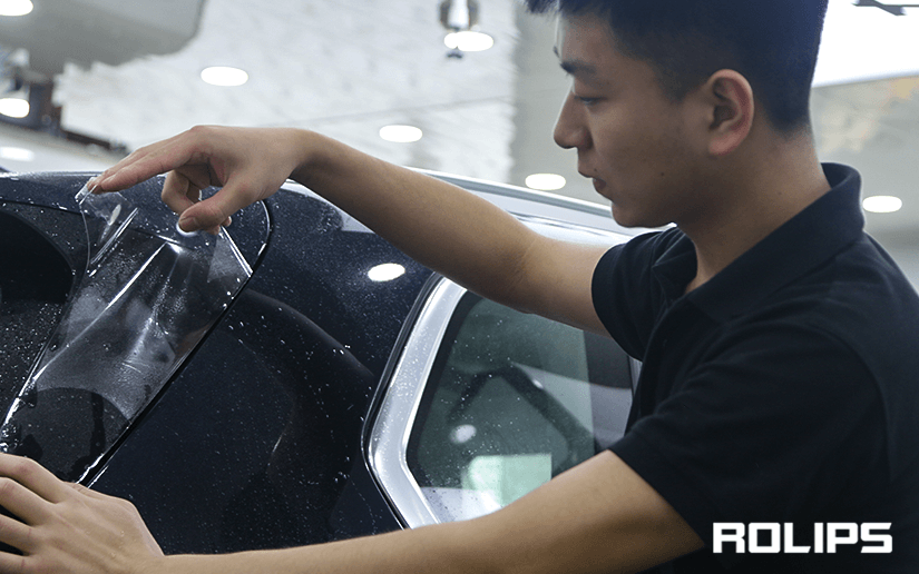 黑色車貼車衣的施工過程是什么（圖4）