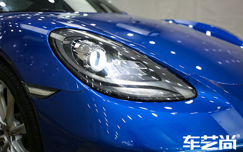 保時捷眼睛施工威固隱形車衣細節圖展示