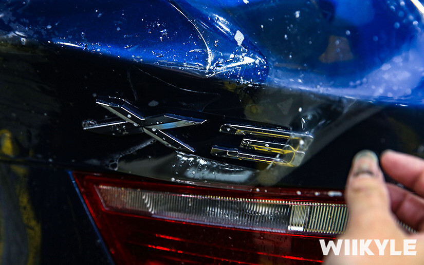 寶馬X3量子藍汽車裝貼WIIKYLE隱形車衣（圖四）