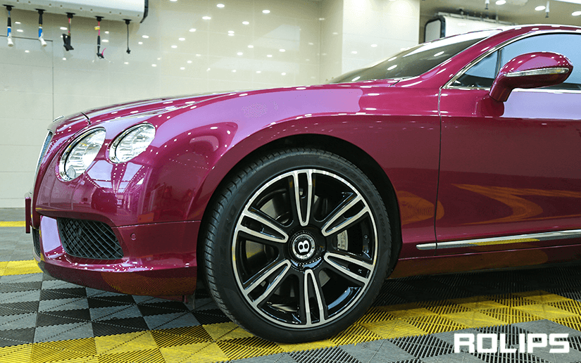 賓利車貼隱形車衣的細節展示