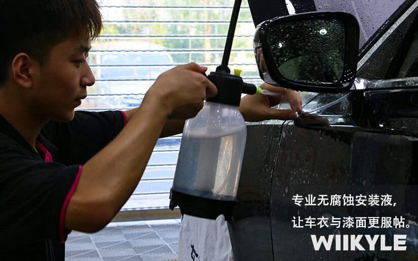 WIIKYLE隱形車衣施工黑色寶馬7系作品展示（圖五）