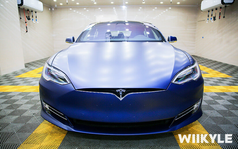 特斯拉貼WIIKYLE漆面保護膜整體效果圖