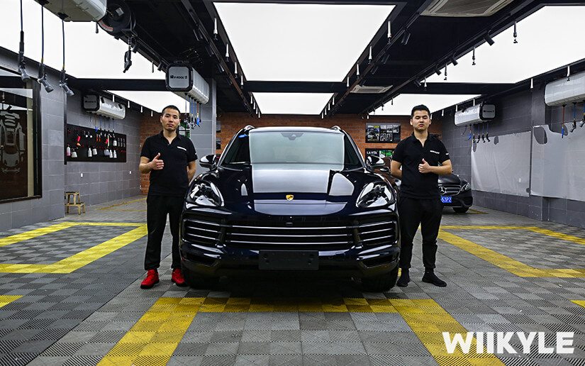 保時捷施工WIIKYLE專車專用漆面保護膜展示圖（十六）