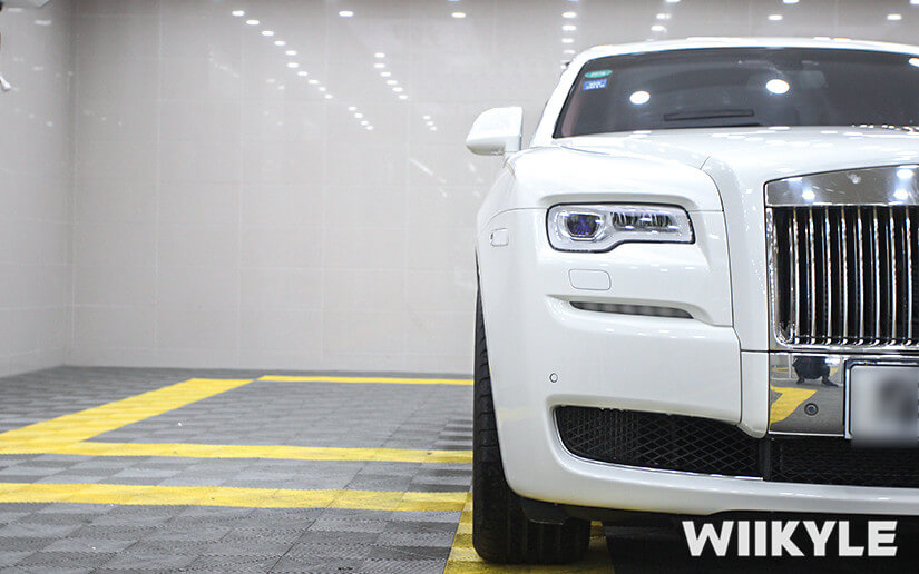 勞斯萊斯古思特在上海汽車貼膜店施工效果（圖七）