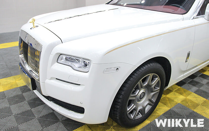 勞斯萊斯古思特在上海汽車貼膜店施工效果（圖六）