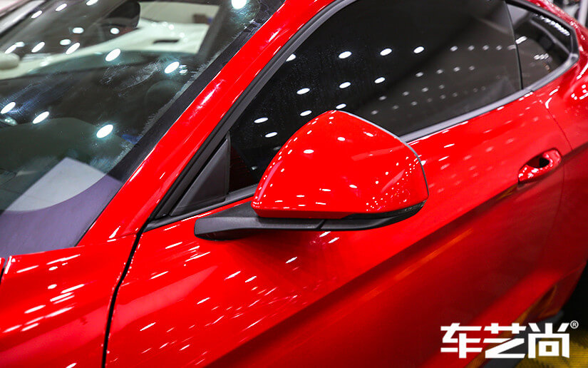 福特野馬裝貼威固漆面保護膜的施工流程展示（圖十四）