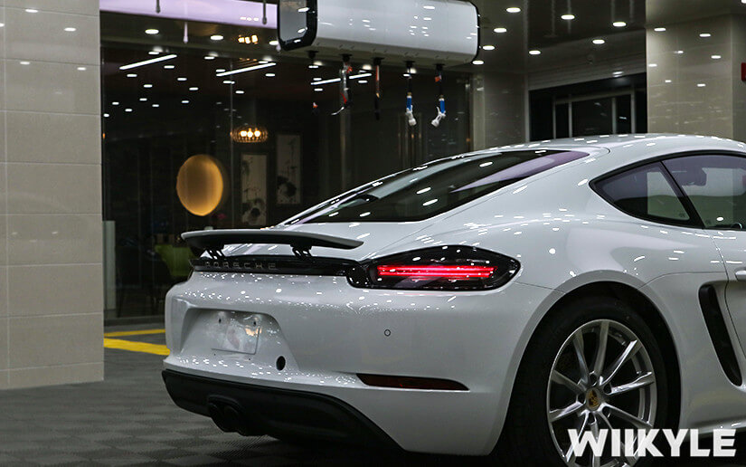 保時捷718施工WIIKYLE漆面保護膜效果展示圖（6）