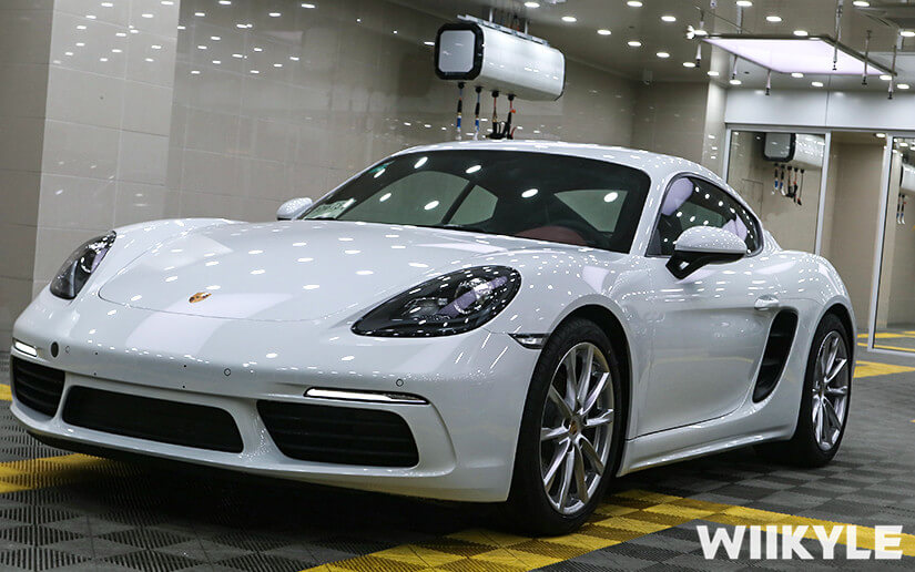 保時捷718施工WIIKYLE漆面保護膜效果展示圖（8）