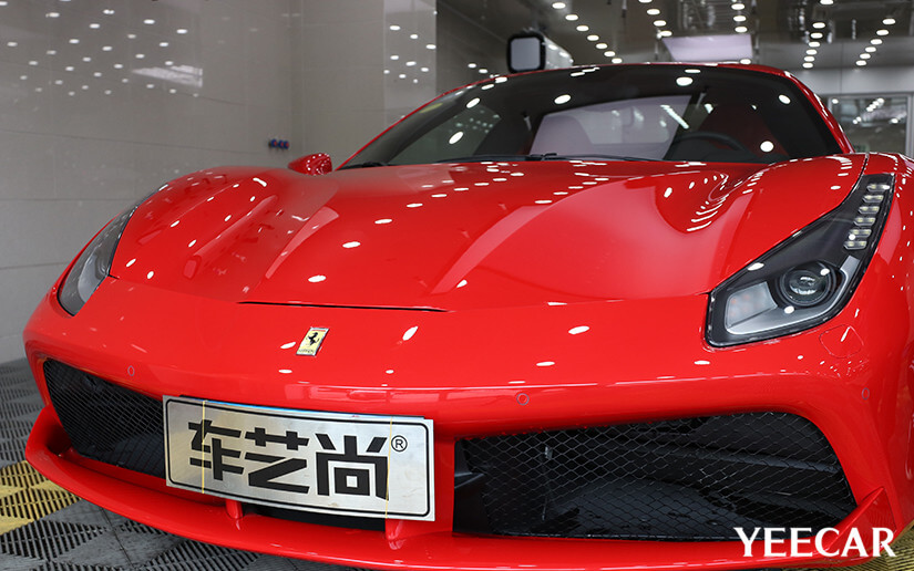 法拉利488貼YEECAR漆面保護膜效果怎么樣？（圖九）
