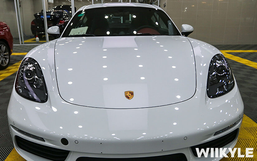 保時捷718施工WIIKYLE漆面保護膜效果展示圖（9）
