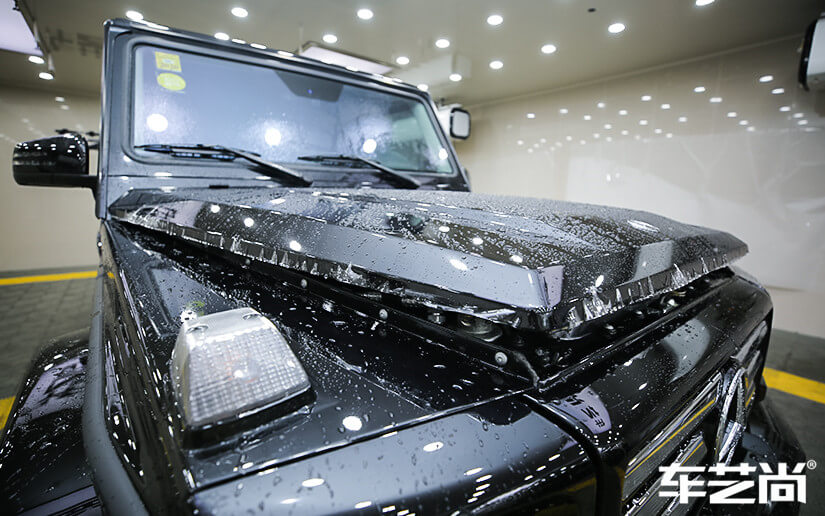 奔馳G級選擇施工威固漆面保護膜效果展示（圖一）