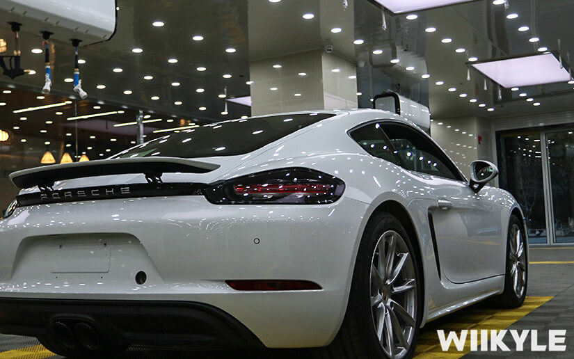 保時捷718施工WIIKYLE漆面保護膜效果展示圖（2）