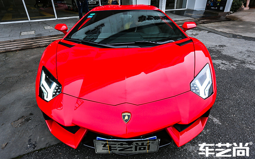 蘭博基尼貼威固漆面保護膜效果圖展示（7）