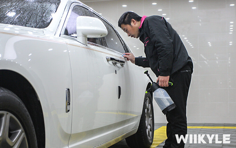 勞斯萊斯古思特在上海汽車貼膜店施工~（圖二）